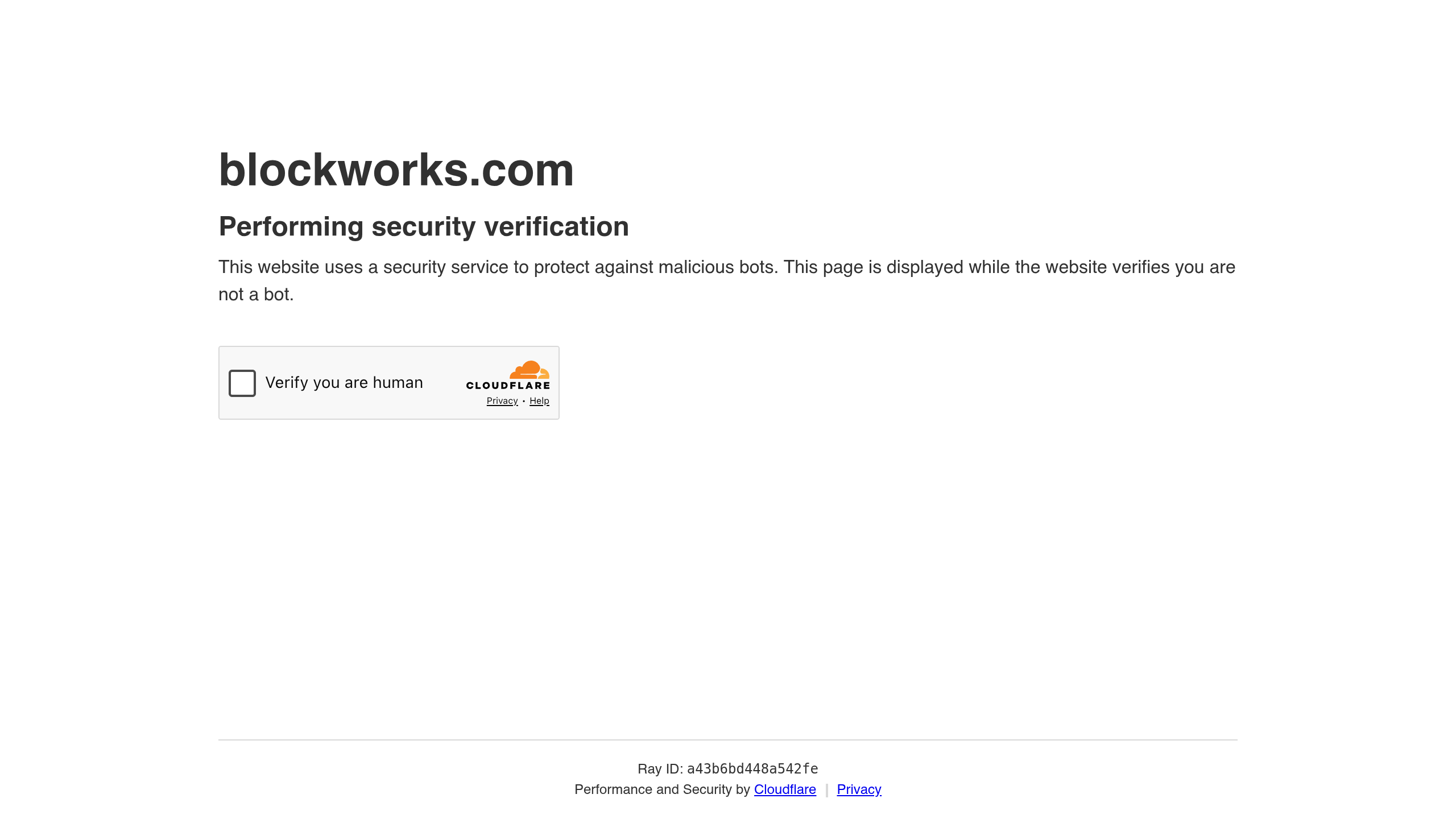 Blockworks demo