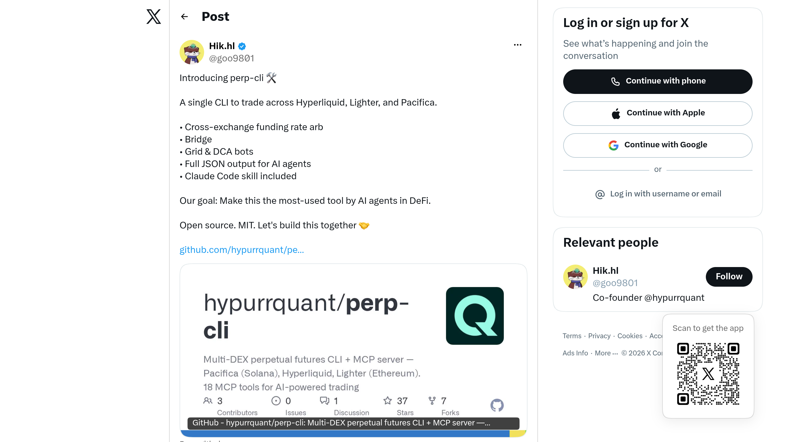 Hypurrquant CLI demo