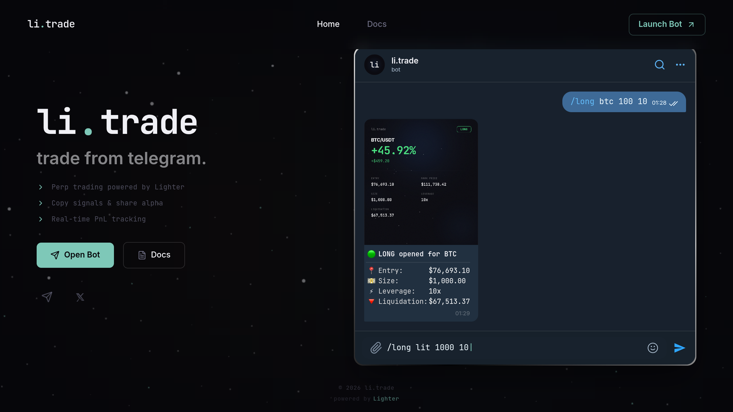 li.trade demo